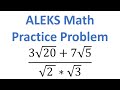 Alex Math Placement Exam Preparation Quiz