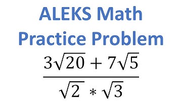 ALEKS Math Placement Test 2025! Practice Question and Solution