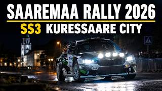 Saaremaa Rally 2026 – SS3 ŠKODA Kuressaare Linn 🏁 Rally Cars at Night #3