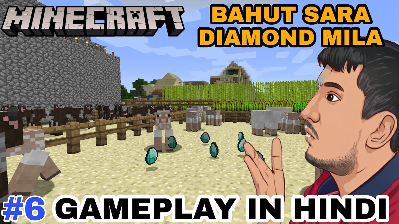 GOT A LOT OF DIAMONDS | MINECRAFT | GAMEPLAY IN HINDI | PART-6 - YouTube
