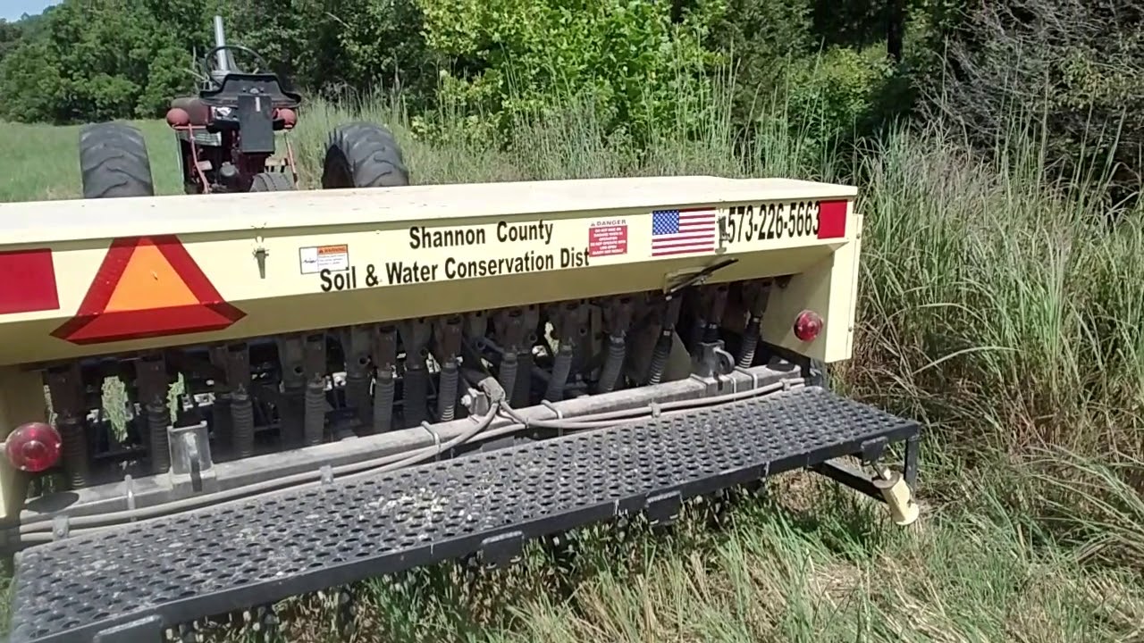 Drilling "fertilizer" into NWSG hayfield YouTube