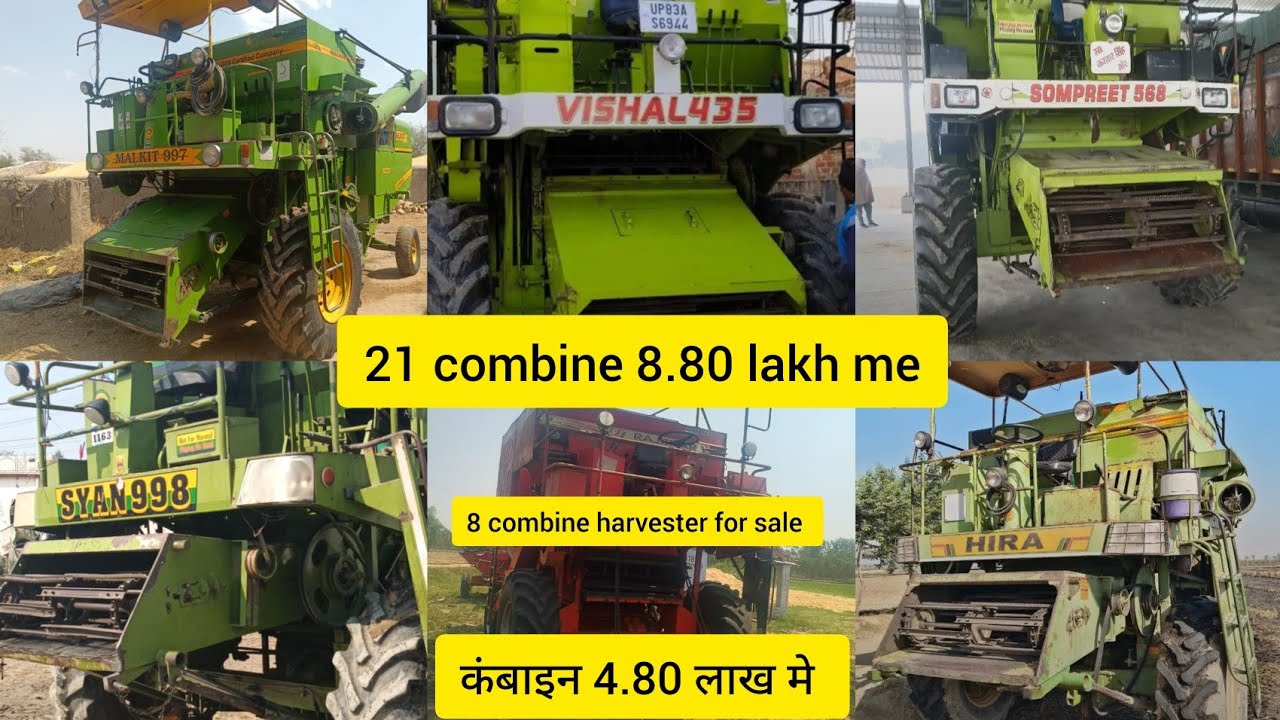 8 Powerful Combine Harvester For Sale 🔥 Rajistan // MP // up // HR top combine 