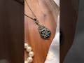 Vintage Guitar Floral necklace | Available for sell | #resinjewelery #craft #shorts