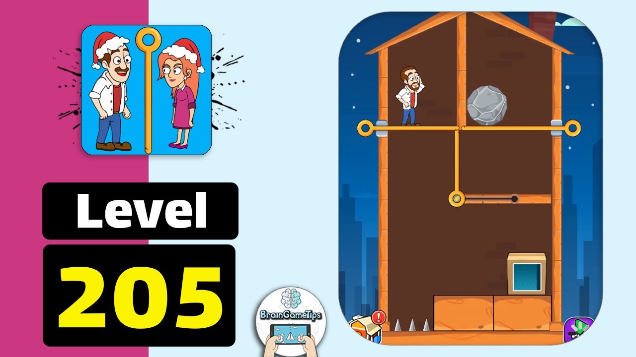 Home Pin: Pull The Pin Puzzle - Level 205 Walkthrough