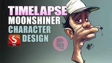 Autodesk Sketchbook Pro : Moonshiner Character Design