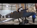 B.E.2e British World War plane replica close up at Stow Maries Aerodrome
