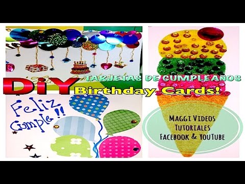 como hacer tarjetas de cumpleaños