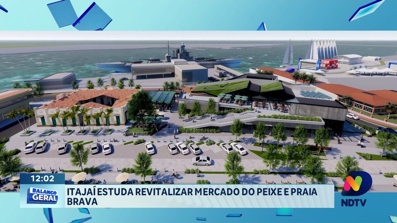 Mercado do Peixe e Praia Brava podem passar por revitalização em Itajaí