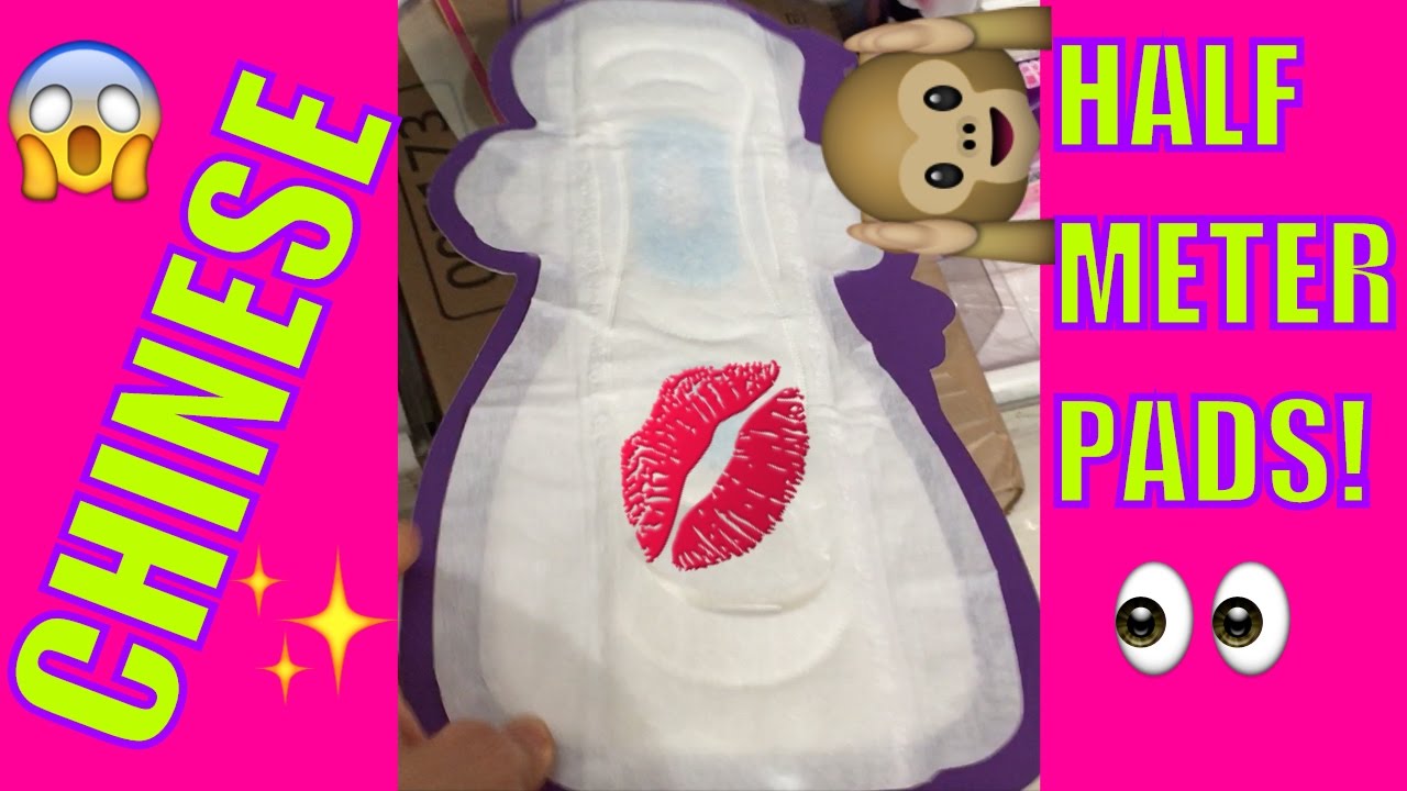 HALF METER PADS?! Can you FIND TAMPONS in CHINA ? YouTube