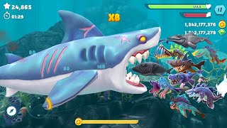 Hungry Shark Evolution - Bigger Monster Giant Special Wereshark Mod - All 27 Sharks Unlocked