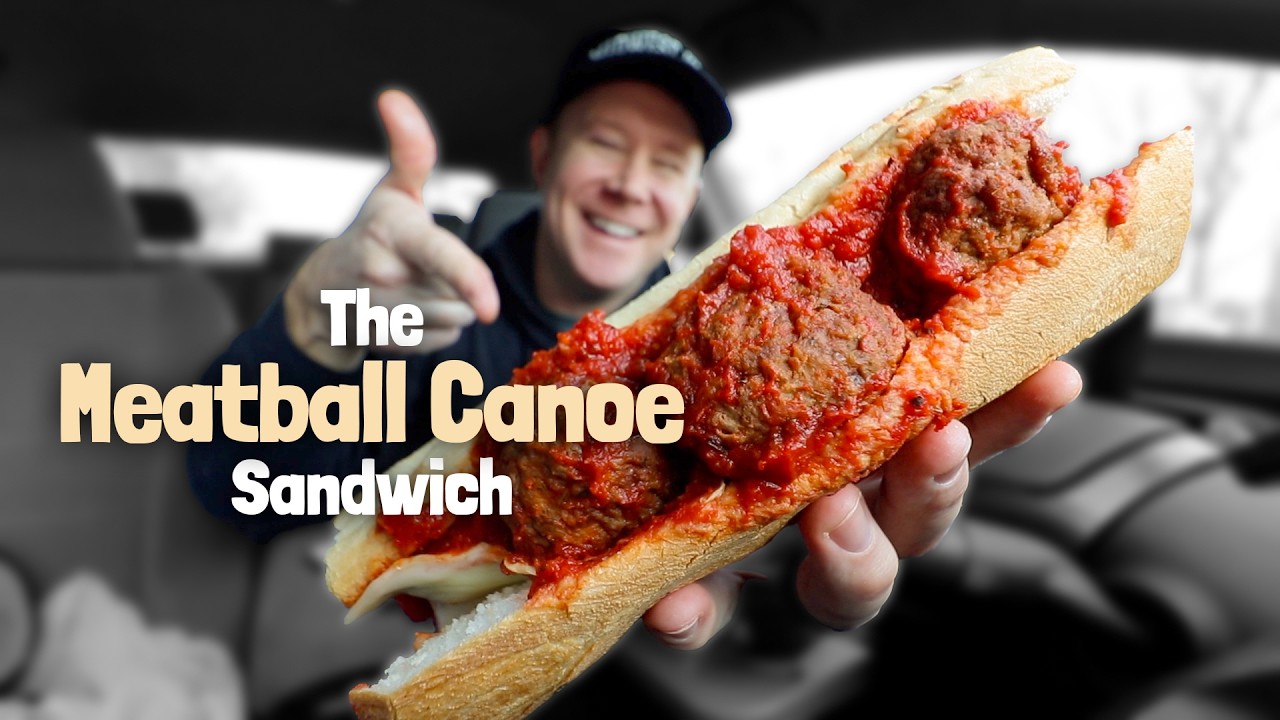 Поедание любимого сэндвича с фрикадельками после выполнения поручений в Чикаго.