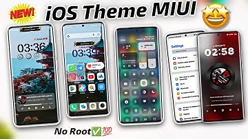 iOS Theme For Miui 12,13 & 14 On Theme Store - Control Centre, System Ui, Lockscreen, Etc. Must Try👍