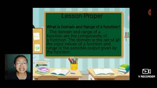 TEACHING DEMONSTRATION MATH 15 ( Domain and Range of a Function)
