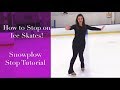 How to stop on Ice Skates, Forward Snowplow Stop