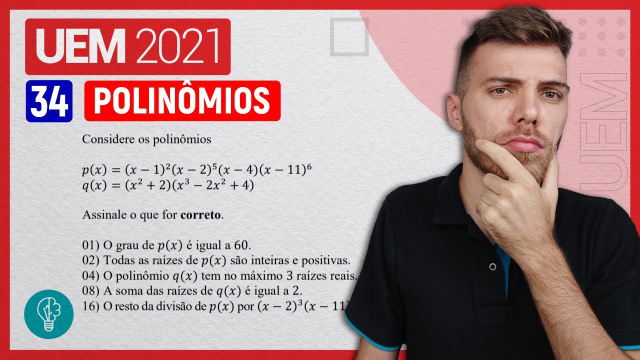 UEA 2021 1º dia - Q. 55  No polinômio p(x) = x^3 − kx^2 −5x +