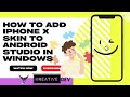 HOW TO CREATE IPHONE X EMMULATOR  FOR ANDROID STUDIO WINDOWS STEP BY STEP FOR BEGINERS  DISC BELOW