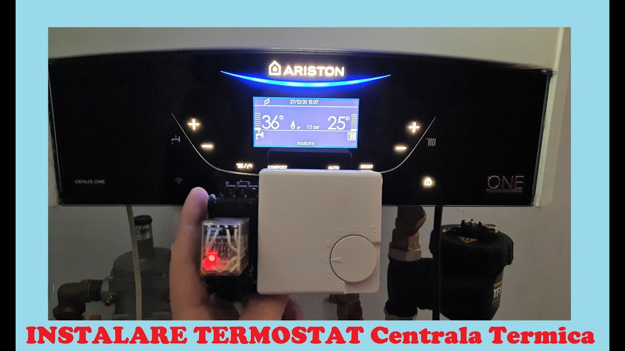 stereo waste away I reckon Montaj Termostat Centrala Ariston Genus One - YouTube