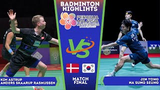 FINAL | Jin / NA (KOR) vs Astrup / Rasmussen (DEN) | Malaysia Masters 2024 Badminton