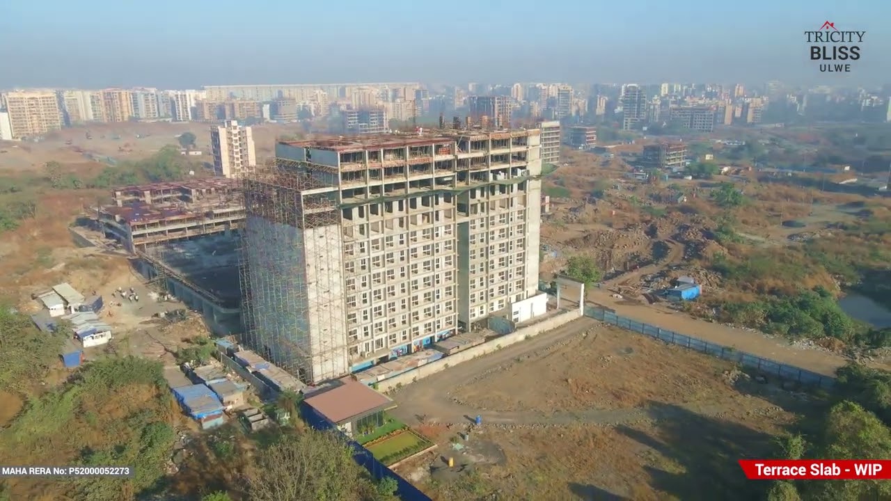 Tricity Bliss, Ulwe. Construction update : Terrace Slab - WIP