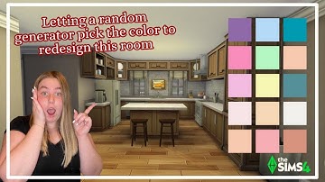 The Sims 4 Random Color Build Challenge 🎨 | One Color Room Only!