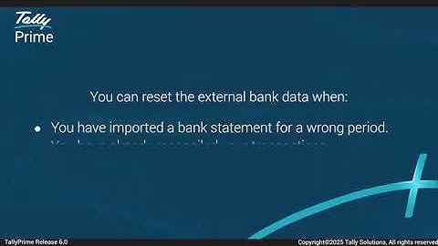 How to get Bank statement using connected banking in TallyPrime 6.0