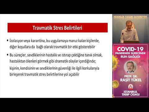 COVID-19 Pandemisi Sürecinde Ruh Sağlığı | Prof. Dr. Raşit Tükel