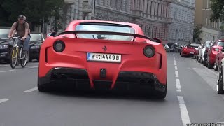 Novitec N-Largo Ferrari F12 FLATOUT - revs \& hard acceleration!