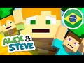 ESCAPAMOS DO MINECRAFT!! A HISTORIA DE MINECRAFT DE ALEX E STEVE - MINECRAFT ANIMAÇÃO