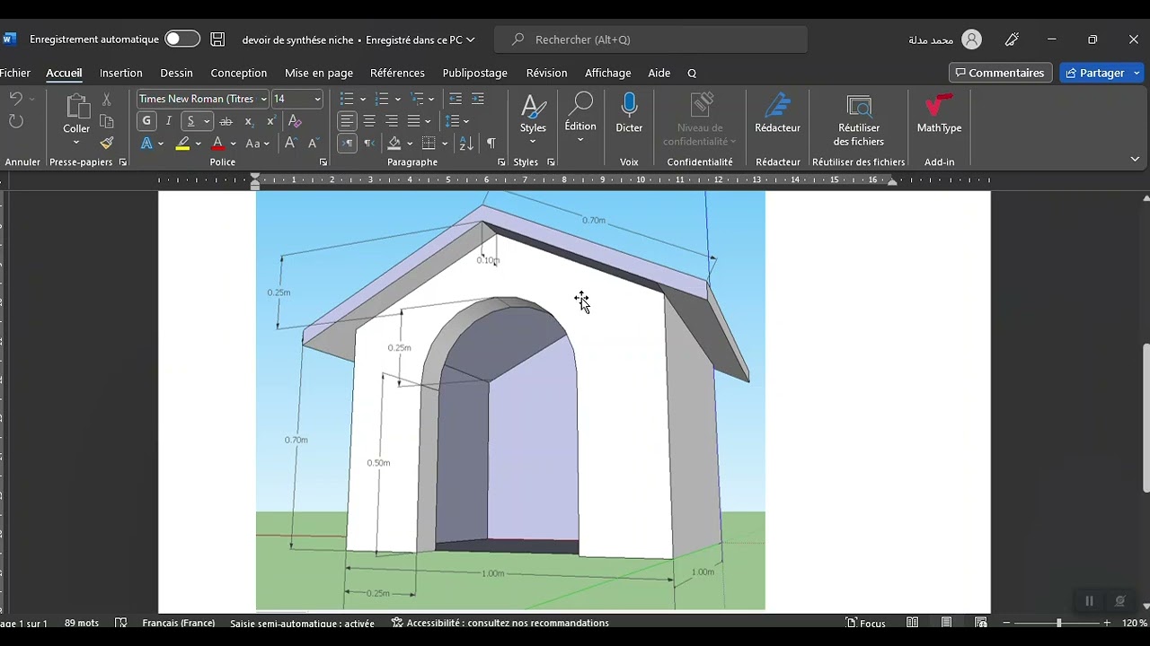 Niche SKETCHUP(Tunisie)