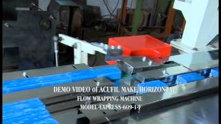 Acufil make Horizontal Flow wrap machine for Detergent Soap Bar packing