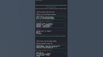python tuple for Beginners