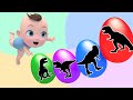 Surprise egg Five Little Monkeys Jumping On The Bed + more Nursery Rhymes &amp; Kids Songs  Kindergarten