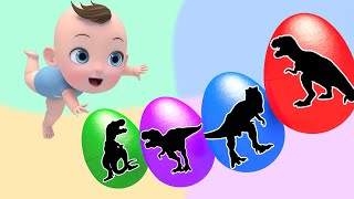 Surprise Egg Five Little Monkeys Jumping On The Bed + More Nursery Rhymes & Kids Songs  Kindergarten