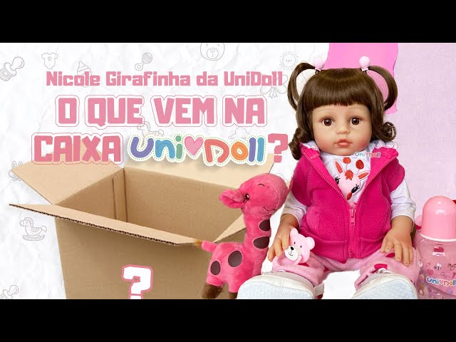 Unboxing Bebê Reborn Nicole Girafinha UniDoll 