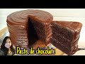 PASTEL de CHOCOLATE estilo MATILDA súper HÚMEDO y chocolatoso sin usar batidora