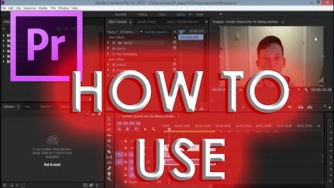 Adobe Premiere Pro CC basic tutorial #1