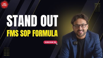 Don’t Submit Your FMS SOP Before Watching This | Format, Examples & Common Mistakes