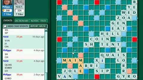 Facebook Scrabble Connection Problems