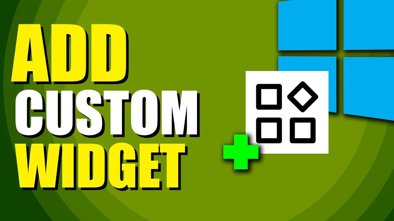 How To Add Custom Widgets In Windows 11 (Quick Method) - YouTube