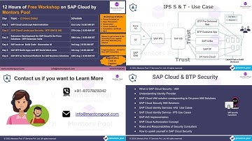 SAP Cloud Security & IAM Training 2025 | SAP IAS, IPS, IAG | BTP Security Workshop Day 2