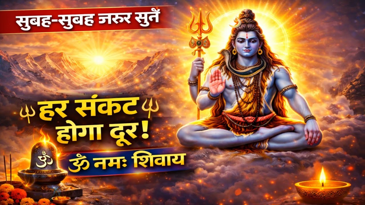 सुबह-सुबह ये महादेव भजन सुन लो 🕉️ हर संकट होगा दूर | ॐ नमः शिवाय | Mahadev Ke Bhajan Hindi Video