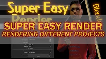 Super Easy Render - Rendering Different Projects - #Blender Addon