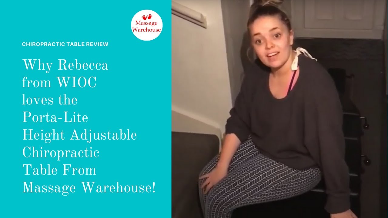 Rebecca from WIOC's review of Massage Warehouse's Porta-Lite Height Adjustable Chiropractic Table