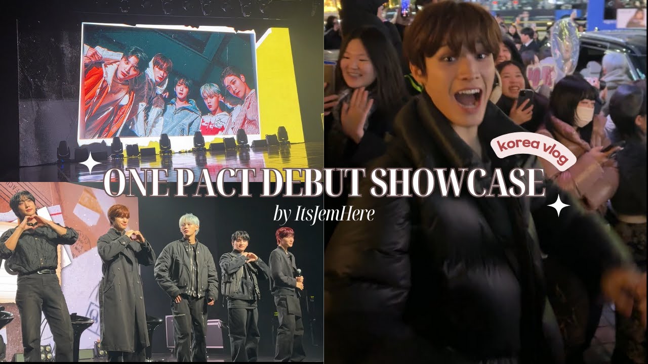 ONE PACT (원팩트) Debut Showcase VLOG 데뷔 쇼케이스 | jaychangbb
