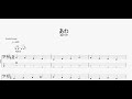 あわ 【スピッツ】 ベースtab譜