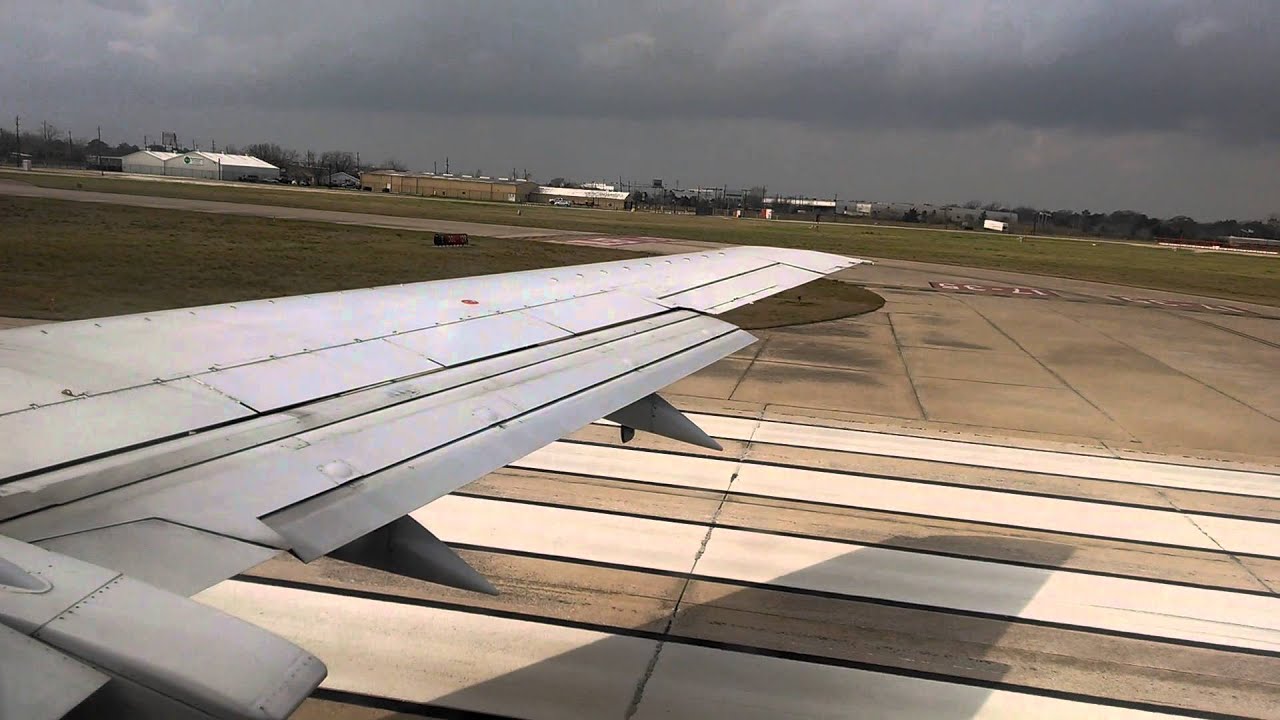 Southwest Airlines 737-500 departure from Houston Hobby airport. - YouTube