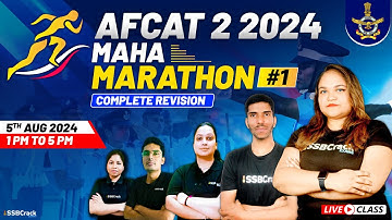 AFCAT 2 2024 | Maha Marathon | Complete Revision | Most Important Questions | Fully Solved | Part 1