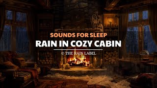 Cozy Rain Sounds for Relaxing - Rain in Cozy Cabin and Heavy Thunder Sounds for Relaxing - Rainfall