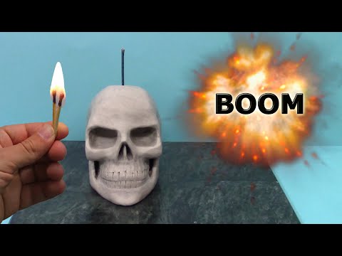 Exploding Skull Sculpture 🔥🔥😱 THE ART OF DESTRUCTION!