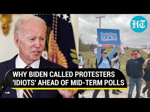 Biden loses cool, hits out at 'idiot' protesters | Fear of loss in mid-term U.S elections?